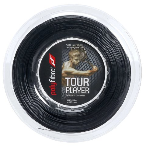 Corda Polyfibre Tour Player 1,25 Mm Preta (gauge 16l) - Set Individual