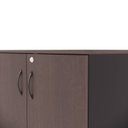 Ver mais imagens de Armário de Escritório Alto com 2 Portas Chave de Fechadura e 3 Prateleiras Multiuso Studio Metalwood