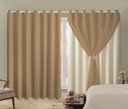 Ver imagem 3 de Cortina Blackout PVC 4,00m X 2,80m Com Voil Avelã