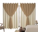 Ver imagem 1 de Cortina Blackout PVC 4,00m X 2,80m Com Voil Avelã