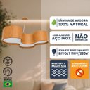 Ver imagem 4 de Pendente Semi Cilíndrico Madeira 120 cm:Freijó