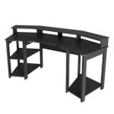 Ver imagem 1 de Mesa Gamer Cockpitp para 2 Monitores 186,6cm Preto ME4167