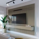 Ver imagem 1 de Home Ripado Flow 2.8 Gianduia com Off White - Imcal Móveis