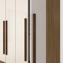 Ver imagem 4 de Guarda Roupa 4 Portas Solteiro Mayra Boreal/off Whi - Móveis Arapongas Boreal/off White