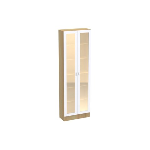 Armário Paneleiro 2 Portas Vidro Denver Cd-386