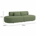 Ver imagem 3 de Sofá Luxuoso Modular Decoração Sala de Estar 230cm Noor