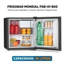 Ver imagem 2 de Frigobar Mondial 46l Porta Reversível 7 Níveis de Controle de Temperatura Preto 127v - Fgb-01-b50
