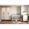 Quarto de Bebê Completo com Guarda Roupa 4 Portas 3 Gavetas Cômoda e Berço Retrô  - 1
