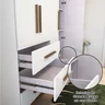 Quarto de Bebê Completo com Guarda Roupa 4 Portas 3 Gavetas Cômoda e Berço Retrô  - 18
