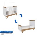 Ver imagem 6 de Quarto de Bebê Completo com Guarda Roupa 4 Portas 3 Gavetas Cômoda e Berço Retrô 