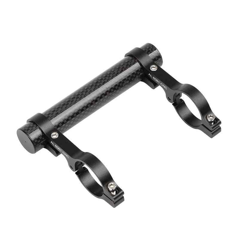 Prolongateur De Guidon Vélo En Carbone Uxcell - Motif Fibre Rouge, Neuf