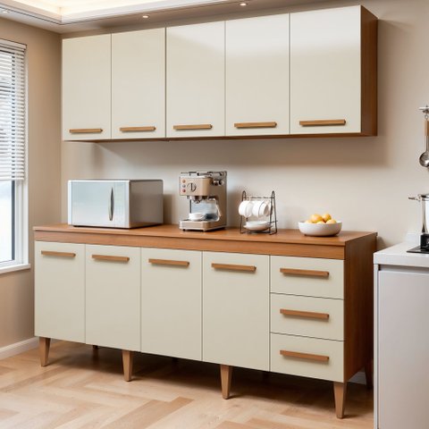 Cozinha Completa 9 Portas e 3 Gavetas Atenas 