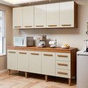 Ver imagem 1 de Cozinha Completa Modulada 9 Portas e 3 Gavetas Atenas
