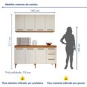 Ver imagem 6 de Cozinha Completa 7 Portas 3 Gavetas Atenas 