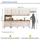 Ver imagem 5 de Cozinha Completa 14 Portas 3 Gavetas Atenas