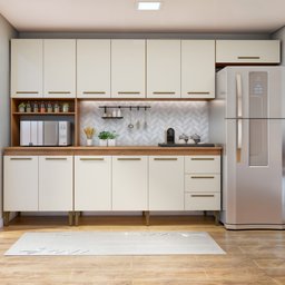 Cozinha Completa 12 Portas 3 Gavetas Atenas  - 1