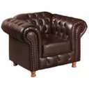 Ver imagem 4 de Conjunto Sofá 2 Lugares e 2 Poltrona Chesterfield Luís Xv Vintage Retrô Capitonê Couro Marrom