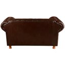 Ver imagem 5 de Conjunto Sofá 2 Lugares e 2 Poltrona Chesterfield Luís Xv Vintage Retrô Capitonê Couro Marrom