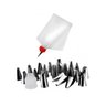 Kit Confeitaria Master 42 Peças Bicos Raspadores Nivelador e Utensílios Silicone Elite - Yangzi - 4