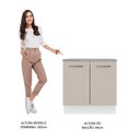 Ver imagem 6 de Balcão 80 Cm 2 Portas Branco/crema Agata Madesa