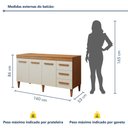 Ver imagem 3 de Balcão Atenas 3 Portas e 3 Gavetas