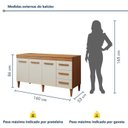 Ver imagem 3 de Balcão Atenas 3 Portas e 3 Gavetas
