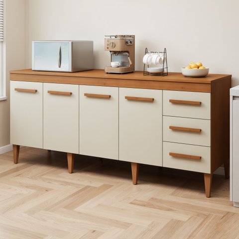 Balcão Atenas 4 Portas e 3 Gavetas 