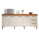 Ver imagem 2 de Balcão Atenas 4 Portas e 3 Gavetas