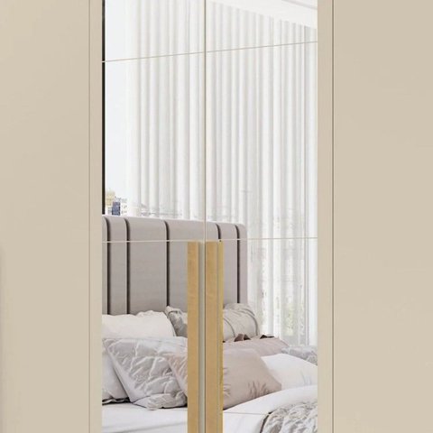 Kit de Espelho para Guarda-Roupa Amsterdã Transparente