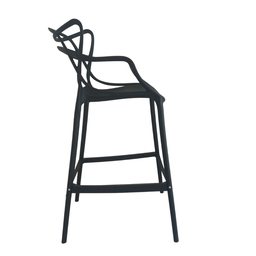 Banqueta Allegra Top Chairs Preta - Kit com 3 - 3