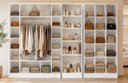 Ver imagem 1 de Expositor Colméia Cabideiro Nichos = 3 Peças = Closet = Loja Roupas