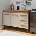 Ver imagem 1 de Balcão de Cozinha com Tampo 2 Portas 3 Gavetas Atenas 