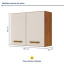 Ver imagem 3 de Armario Aéreo de Cozinha 2 Portas Valencia