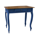 Ver imagem 2 de Aparador para Sala com Pés Luiz Xv e 1 Gaveta - Azul Bic com Tampo Imbuia Glazer