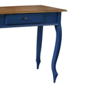 Ver imagem 3 de Aparador para Sala com Pés Luiz Xv e 1 Gaveta - Azul Bic com Tampo Imbuia Glazer