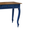 Aparador para Sala com Pés Luiz Xv e 1 Gaveta - Azul Bic com Tampo Imbuia Glazer - 3
