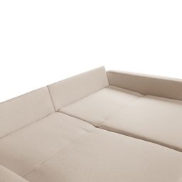 Sofá Retrátil Reclinável Maysa Tecido Linho Cru 2,30m - 4