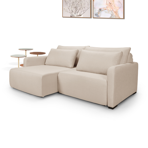 Sofá Retrátil Reclinável Maysa Tecido Linho 2,20m