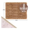 Tapete Shaggy Felpudo para Quarto Sala 200x250 Marrom Light - 9