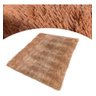 Tapete Shaggy Felpudo para Quarto Sala 200x250 Marrom Light - 6