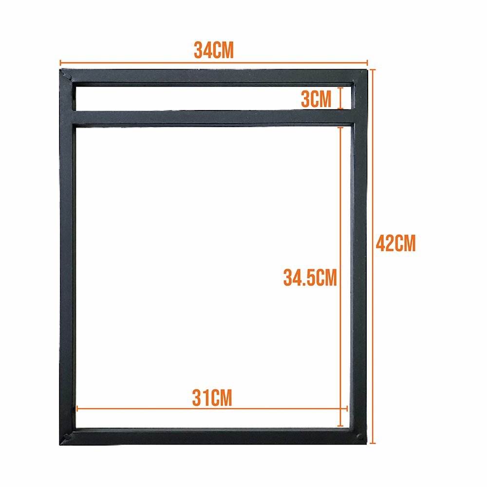 Suporte Estilo Industrial Duplo de Parede para Prateleiras de 30cm - 5