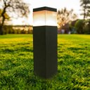 Ver imagem 3 de Poste Balizador Jardim 30cm Verde Militar + A60 12w Br. Frio St1301