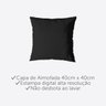 Kit 4 Capas de Almofada 40cm Estampada Caveira Invisível - 4