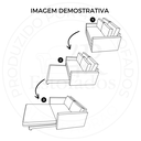 Ver imagem 6 de Sofá Cama | com Tampo Lateral Esquerdo Tecido Linho - 180cm - Deva 04