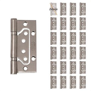 Dobradiça 884 até 25kg - 4"x3" Inox Escovado - Silvana 24pçs