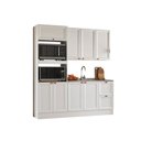 Ver imagem 2 de Cozinha Modulada Compacta Americana 3 Peças Torre Quente com Balcão para Pia Unna Branco Yescasa