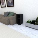 Ver imagem 2 de Mesa Lateral Preto Preta Aparador de Sofa Sala Mesa Lateral Cama Mesa de Canto Sala de Estar