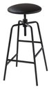 Ver imagem 1 de Banqueta Capri Alta Assento Estofado Cor Preto com Base Metal Preta 87 Cm (alt) - 46713