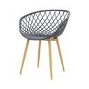 Ver imagem 4 de Mesa de Jantar 4 Lugares Preto Jade 90cm e Kit 4 Cadeiras Clarice D03 - D'Rossi