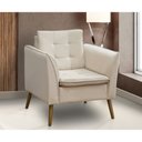 Ver imagem 2 de Poltrona Pés Palito Decorativa Sala e Quarto Aila Veludo - VS Decor